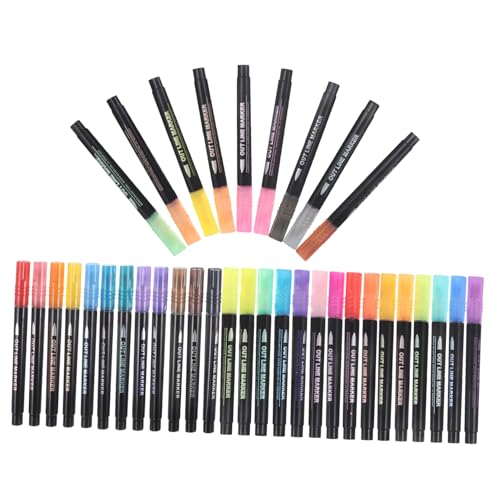 GRADENEVE 36St Stift schreibkladde leuchtmarker glitter pens marker pen Schreibwaren Highlighter pastell Textmarker Markierungen Bulk-Marker Schulbedarf Glitzermarker schicke Marker Acryl von GRADENEVE