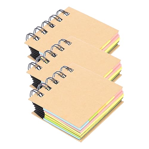 GRADENEVE 3St Haftnotiz write board büroradio notizblöcke notepad schenken Mini-Notebooks Masse Zubehör aufnehmen kompakter Office-Notizblock Schreibblock für die Schule Kraftpapier von GRADENEVE