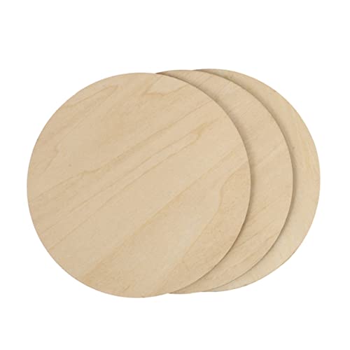 GRADENEVE 3St Malbrett handgefertigte diy- Handwerk für handgemachte DIY-Discs rundes holzbrett holzkreise Unbemalte Holzscheiben Holzbretter zum Bemalen runde Späne aus Holz hölzern von GRADENEVE