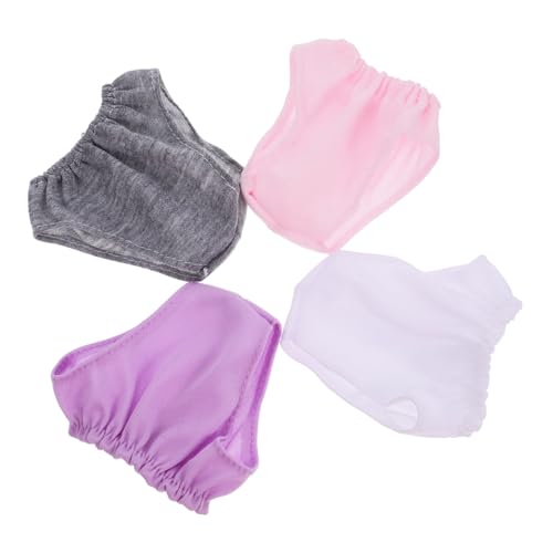 GRADENEVE 4 Stück Puppenkleidung Puppen Set Puppen badewanne Puppenbekleidung Puppenaccessoires Stofftierkleidung Kleidung für Babypuppen Windeln für Puppen Puppenunterhose von GRADENEVE