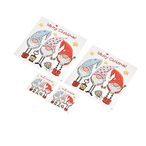 GRADENEVE 4 Stücke Gnome Transfer Patches Xmas Elf Wärmeüberweisung Decals Eisen Auf Appliques von GRADENEVE