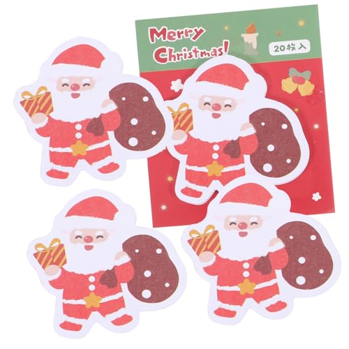 GRADENEVE 4 weihnachtliche Haftnotizen Home-Memo-Aufkleber weihnachten to do liste notizblock büroartikel büromaterial weihnachtskarte abreißbare Memo-Sticker Aufkleber beachten Papier von GRADENEVE