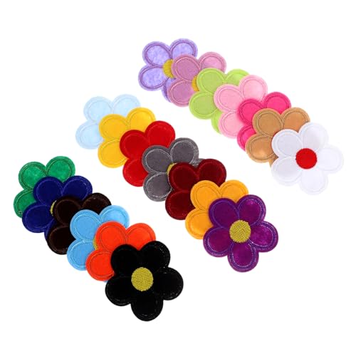 GRADENEVE 40St Patch Kleiderflicken süßer Fleck Filzstoff Applikation nähen Tüllstoff embroidery bügelbild sewing accessories Blumenbeete kleine Flicken zum Aufbügeln Stoffblumen Polyester von GRADENEVE