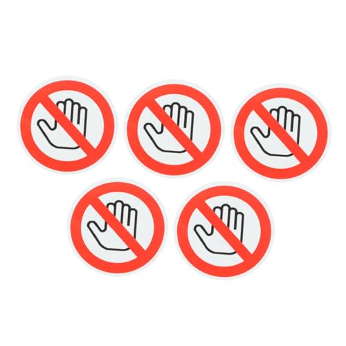 GRADENEVE 5 Bögen Warnschild Aufkleber, Sicherheitsschilder, Warnschild, Selbstklebend, Warnschild, Maschinen Warnschild, Sicherheitsetikett, „Don'T Touch“, Warnschild, Selbstklebend, „No GRADENEVE 5 Bögen Warnschild Aufkleber, Sicherheitsschilder, Warnschild, Selbstklebend, Warnschild, Maschinen Warnschild, Sicherheitsetikett, „Don'T Touch“, Warnschild, Selbstklebend, „No von GRADENEVE