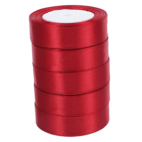 GRADENEVE 5 Rollen Blumenwickelbänder seidenband ribbon wohnraumdeko dekobänder eheringe Dekor Band für Hochzeitsband Verpackungsband für Heimwerker Geschenkbänder Polyester von GRADENEVE