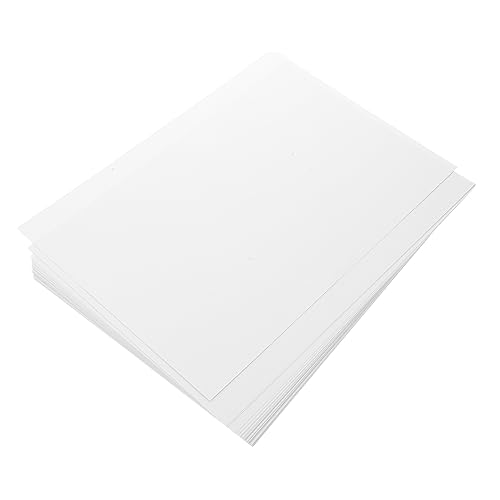 GRADENEVE 50 Stück Bastelpapier Konstruktionspapier Pastell Herstellung farbige Pappe kreativpapier bastel materialien Malen von DIY-Werkzeugen Kartenpapiere selber machen Papierstau Weiß von GRADENEVE