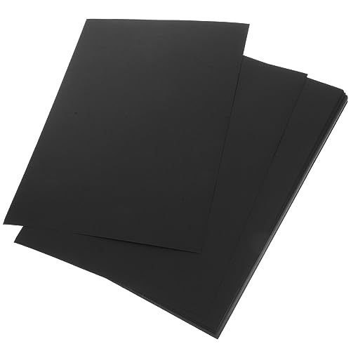 GRADENEVE 50 Stück Farbdruckpapier Zubehör Für Die Kartenherstellung Leere Karten Bastelkarte Tapetenmuster Bastelpapier Platte Konstruktionspapier Strukturiertes Papier Black Papierstau von GRADENEVE