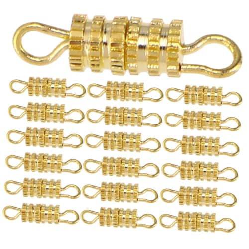 GRADENEVE 50 Stück Schmuck Schraubverbinder Schmuck Diy Verschlüsse Selbstgemachter Verschluss Verschlüsse Für Schmuck Endkappen Für Schmuck Zubehör Für Halskettenverbinder Kupfer Golden von GRADENEVE