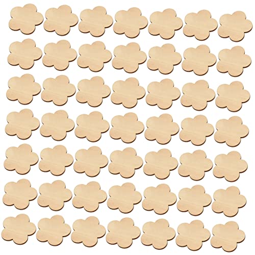 GRADENEVE Blank Craft Holz Ausschnitte 50pcs Holz Scheiben Hochzeit Decor Home Decor Craft von GRADENEVE