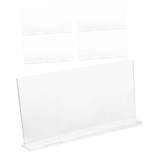 GRADENEVE 5st Leere Kreditkarten Tischnummernschilder Leeres Tischschild Tischschildhalter Tischschild Reserviert Tischkartenhalter Für Tische Leere Tischkarten Platzkarten Acryl Transparent von GRADENEVE