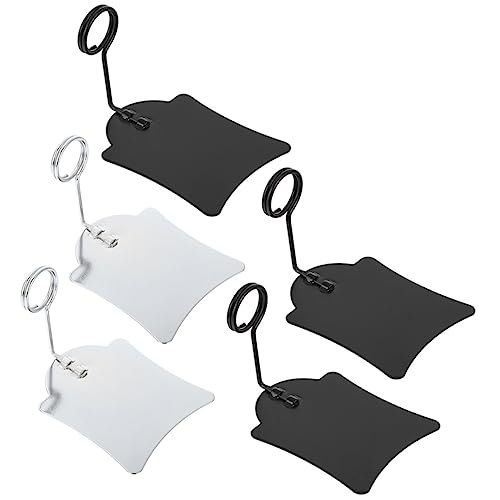 GRADENEVE 5st Preisschild-clip Preisschildhalter Etiketten Preisschild-display-clip Fan-shop Clips Für Einzelhandelsschilder Schilderhalterclips Für Den Einzelhandel Regal Rostfreier Stahl von GRADENEVE