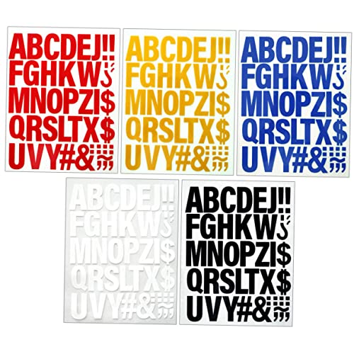 GRADENEVE 5st Wärmeübertragung Englische Buchstabenpatches Abzeichen Annähen Kostümaufkleber Gestickte Alphabetapplikation Selbstklebende Aufkleber Patch-dekore Patches Ornamente Beflockung von GRADENEVE