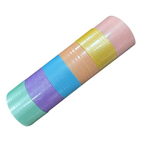 GRADENEVE 6 Rollen klebriges Ballband Klebeband farbig Bastelband dekorative Abdeckbänder lustiges Band jucarii pentru copii spielzeuge für kinder Dekompression klebrige Kugelbänder Plastik von GRADENEVE