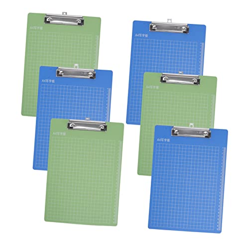 GRADENEVE 6 Stücke Kunststoff A4 Clipboards Dokument Organizer Zeichnung Schreibauflagen Boards von GRADENEVE