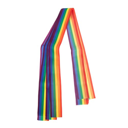 GRADENEVE 6pcs Bänder Polyesterbänder Lgbt Rainbow Ribbons Bowknot Making Ribbons von GRADENEVE