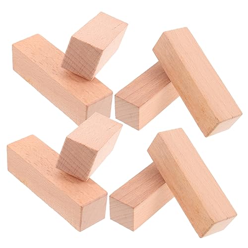 GRADENEVE 8 Stück Holz DIY Stempel Leere Quadratische Holzstempel Ideal Für Bastelprojekte Zum Beschriften Von Holzschildern Und Für Kreative Streichholzschachteln von GRADENEVE