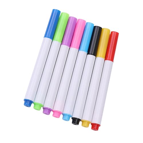 GRADENEVE 8 Stück Löschbare Whiteboard Marker Löschbarer Stift Trocken Abwischbare Marker Löschbare Whiteboard Marker Tragbare Whiteboard Marker Kinder Malmarker Praktische Trocken von GRADENEVE