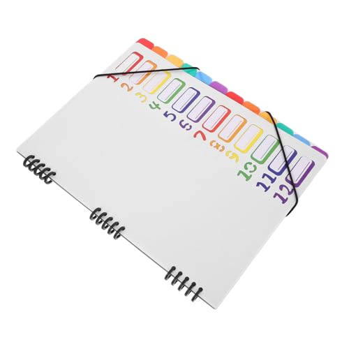 GRADENEVE A4 Dokumentenordner Mit 12 Fächern Farbige Trennblätter Und Register Sammelmappe Für Unterlagen Präsentationsordner Ordner Mit Index Trennern Papierfächer Für Optimale von GRADENEVE