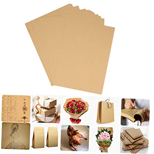 GRADENEVE A4 Kraftpapier Vintage Briefpapier Retro Schreibpapier Für Kreative Briefe Und Notizen äurefreies Umweltfreundliches Schreibpapier Natürlichem Design von GRADENEVE