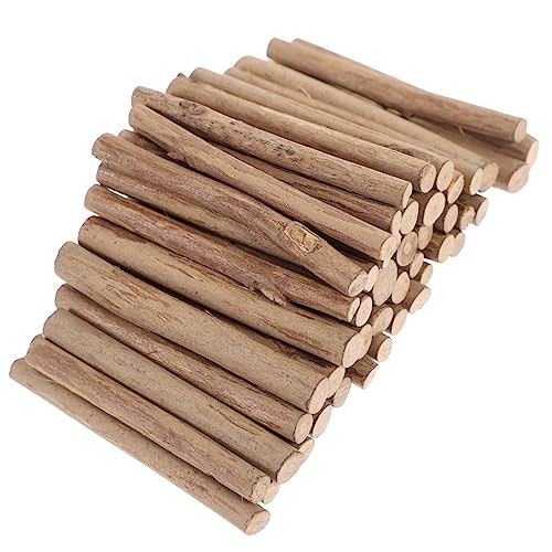 GRADENEVE DIY Holzstäbchen Set 100g Mini Holzlog DIY Handwerksmaterial Für Kreative Bastelprojekte Ideal Für Rustikale Wohnkultur Und Spielzeugmodelle Durchmesser 5 änge von GRADENEVE