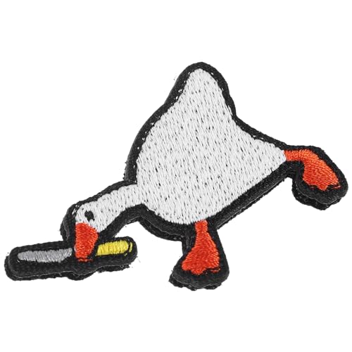 GRADENEVE Gänsehautflicken Mit Messer Schild Pickelpflaster Sprühen Verschluss Stoffaufkleber Lustig Ducken Patch -tag-entferner Plüsch Neon Zubehör Popper Flecken Polyester von GRADENEVE