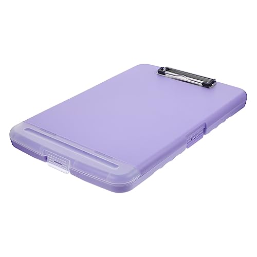 GRADENEVE Kasten Aktenbox-schreibblock Papier Planke Für Fotos Klemmbretter -klemmbrett Mit Stauraum Schreibtisch-organizer Tragbar Umschlag Veranstalter Pp Lavender von GRADENEVE