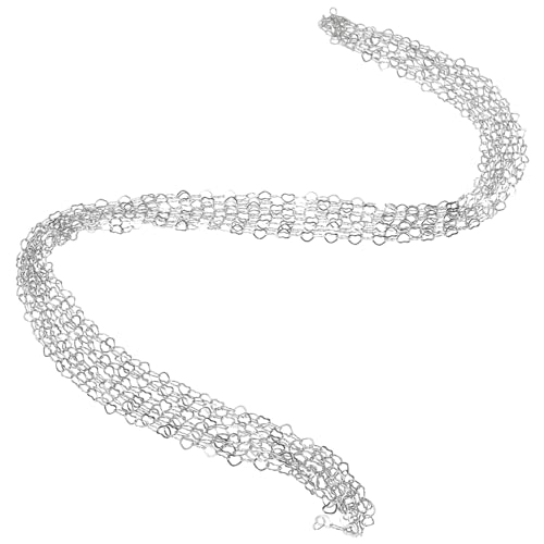 GRADENEVE Liebeskette Ketten Für Die Schmuckherstellung Silberne Herz-gliederkette Kettenset Für Die Herstellung Von Armbändern Halskette Zur Herstellung Einer Kette Silver Legierung von GRADENEVE