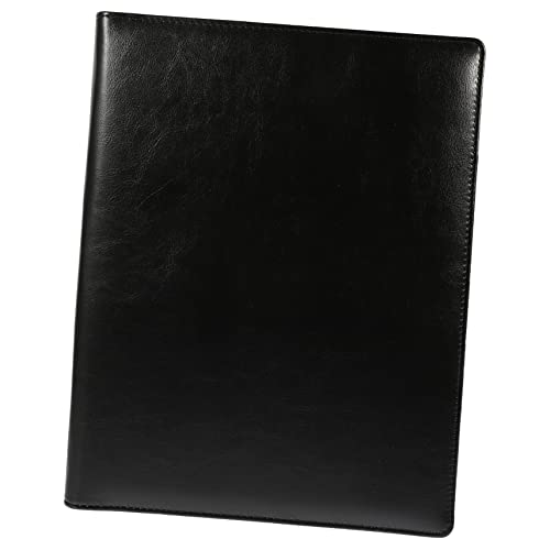 GRADENEVE Mappe Kartenspeicherordner Papier-organizer-ordner Aufbewahrungstasche Fürs Büro Datei Zubehör Manager-ordner Bürobedarf Halter Für Bastelpapier Professioneller Binder Black Pu von GRADENEVE