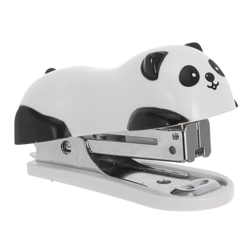 GRADENEVE Mini Panda Desktop Hefter Handheftersystem Für Büro Und Zuhause Kompakt Und Niedlich Ideal Für Schule Und Bürobedarf Perfektes Für Panda Liebhaber von GRADENEVE