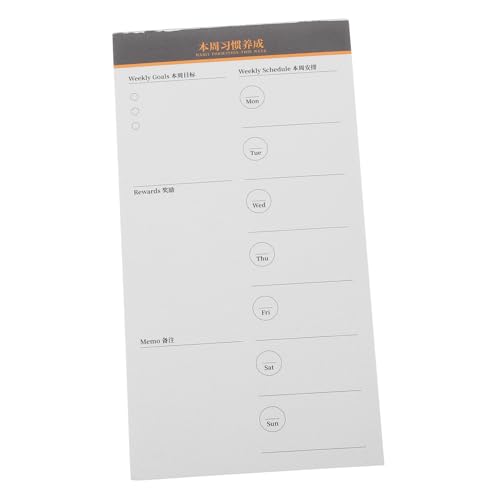 GRADENEVE Planer Notizbücher für die Arbeit Wochenkalender Notizblock wöchentlicher Planungsblock auftragsbuch aufgabenheft schülerkalender Planungshandbücher To-Do-Liste Notizblock Papier von GRADENEVE