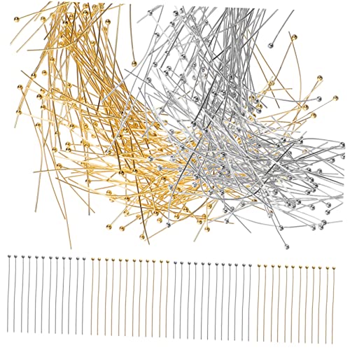 GRADENEVE Schmuck Kopfstifte Mit Kugelkopf Für Ohrringe Halsketten Armbänder Und Anhänger DIY Perlen Schmuckherstellung Und x 2 Packungen von GRADENEVE