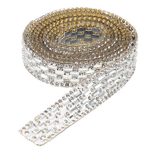 GRADENEVE Selbstklebende Strassbänder 1 Rolle Bling Strass Für DIY Kleidung Und Handwerk Ideal Für Perlenbasteln Schmuckdesign Und Kreative Dekorationen von GRADENEVE