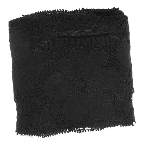 GRADENEVE Stretch-spitze Spitzenkleidung Trimmen Diy Kleid Spitzenbesatz Blumen-spitzenband Spitzenband Schwarz Nähen Von Spitzenborten Spitzenbesatz Selber Machen Black Nylongarn von GRADENEVE