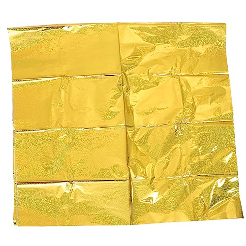 GRADENEVE Tischdecke aus -Aluminiumfolie saubere Tischdecke abwischen Dekoration Lieferungen Geschlecht ästhetisch LED Patty Tischdecke Folientischdecken Bauerntischdecke Plastik Golden von GRADENEVE