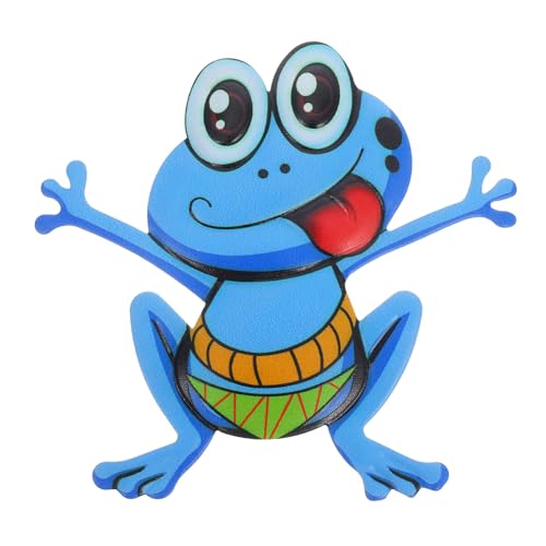 GRADENEVE Wandbehang aus Eisenfrosch dekoration Metallwandkunst für draußen Froschfiguren für draußen Tierskulptur an der Wand Froschgartenstatuen hängende Froschskulptur Frosch-Stift Blue von GRADENEVE