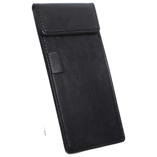 GRADENEVE a-la-carte-Clip Speisekartenhalter Notizblock mit Stifthalter Multifunktionale Clipboard Schwarz Klemmbrett Klemmbrett-Laptops Menü Zwischenablage Mini-Zwischenablage Leder Black von GRADENEVE