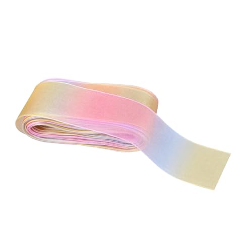 GRADENEVE bedrucktes DIY-Band seidenband ribbon rainbow Festliche Dekoration haar clips Bäckereiband Geschenkband Geschenkkorbband weiße Bänder Regenbogen-DIY-Band Regenbogen bedrucktes Band von GRADENEVE