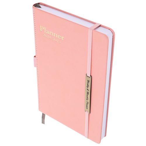 GRADENEVE schwarzes Notizbuch College-liniertes Notizbuch Schreibtisch Tablette Schoß digital meeting notizbuch meeting notebook Agenda-Journal-Notizbuch tragbarer Notizblock Kunstleder Rosa von GRADENEVE