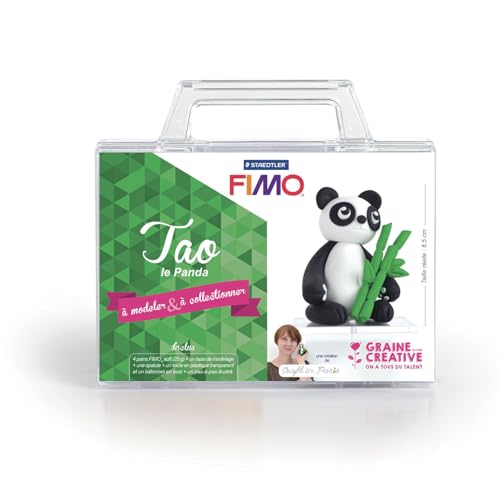 FIMO Spiel- und Modellier-Set für Kinder - Tao der Panda 6,5 ​​cm von GRAINE CREATIVE