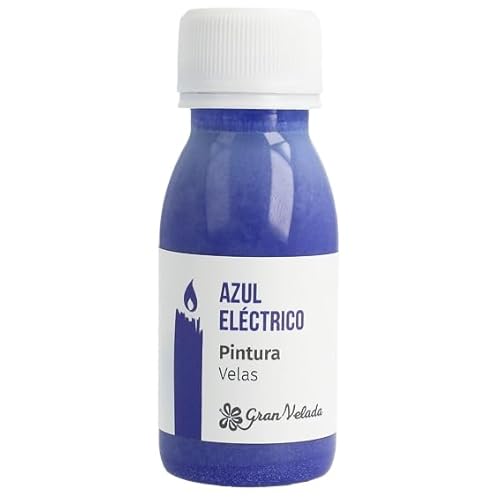 Elektrische blaue Farbe für Kerzen: Perfekte Dekoration zu Hause, flüssiges Format, schnell trocknend, ideal für die Herstellung einzigartiger Kerzen. Jetzt kaufen, 250 ml von GRAN VELADA