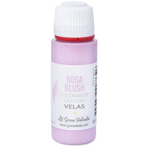 Flüssiger Farbstoff für Kerzen, Rosa Blush, perfekt für gleichmäßige und lang anhaltende Farbe, gebrauchsfertig, ideal für selbstgemachte Kerzen, 30 ml von GRAN VELADA