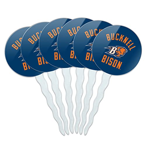 GRAPHICS & MORE Bucknell Bison Cupcake-Aufsätze, Dekoration, 6 Stück von GRAPHICS & MORE