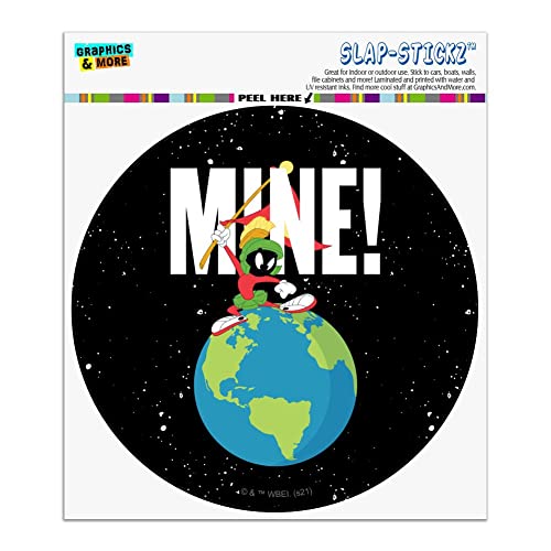 GRAPHICS & MORE Looney Tunes Marvin The Martian Mine Auto-Fenster-Spind, Kreis von GRAPHICS & MORE