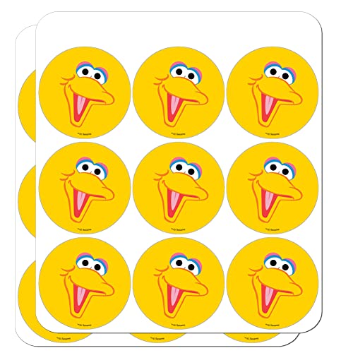 Sesamstraße Big Bird Gesicht Planer Kalender Scrapbooking Basteln Aufkleber von GRAPHICS & MORE