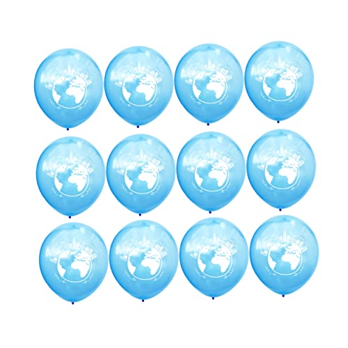 100 Stück 12 Partyballons Erde Ballons Feierballon Perlmuttfarbene Luftballons Babyballons Hochzeitsballon Ballons Dekoration Weiße Luftballons Kinder Luftballons Sky-blue GREENADSCAPE von GREENADSCAPE