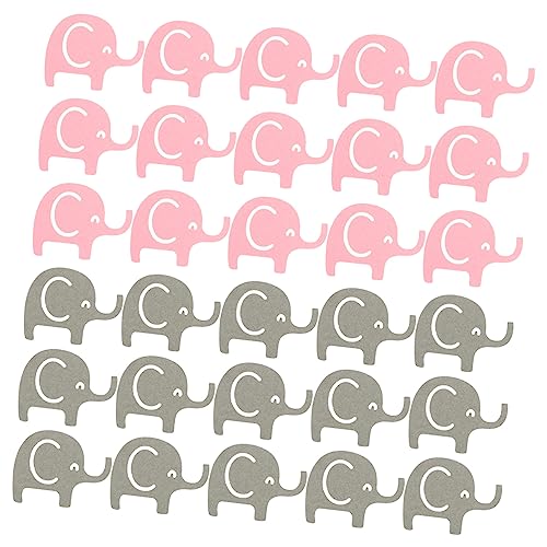 100st Tischdekoration Aus Papier Babykonfetti Für Den Babypartytisch Elefantenpapier Dekorationen Für Elefanten-themenpartys Babyparty-elefant-konfetti Elefant-papierausschnitte GREENADSCAPE von GREENADSCAPE