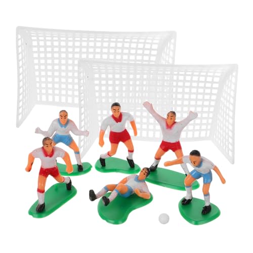 GREENADSCAPE 1 Satz Fußball Kuchen Dekoration Miniatur-fußball- Fußball-themen-topper Fußball-kuchen-dekoration Fußballdekorationen Miniatur-fußballspieler Mini-fußball Fußball-topper Pvc von GREENADSCAPE