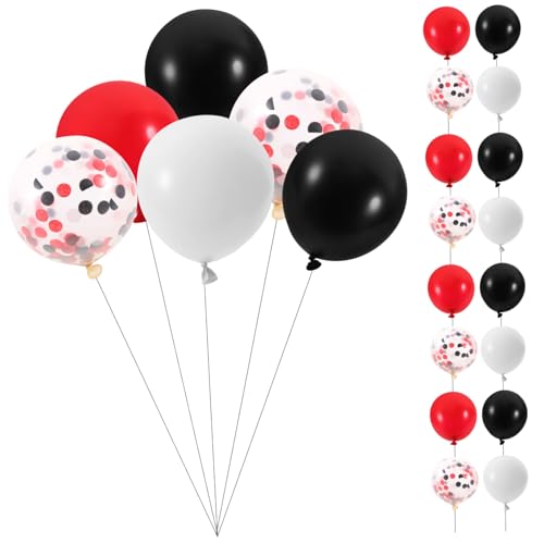 GREENADSCAPE 1 Satz Partyballons Mit Band Geburtstagsballons Hochzeit Babyparty Luftballons Jugendweihe Happy Birthday Folienballon von GREENADSCAPE