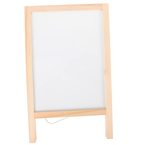 GREENADSCAPE 1 Satz Schüler-whiteboard Staffelei Desktop-whiteboard Mini-tafelschild Trocken Abwischbares Kleines Tafelschild Schilder Für Sandwichbretter Im Freien Kindertafel Malbrett Hölzern von GREENADSCAPE