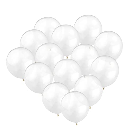 GREENADSCAPE 12 Stück 12 Zoll Leuchtend Transparente Latexballons Für Hochzeitsdeko Kindergeburtstag Und Party Verdickte Luftballons Für Helium Geeignet von GREENADSCAPE